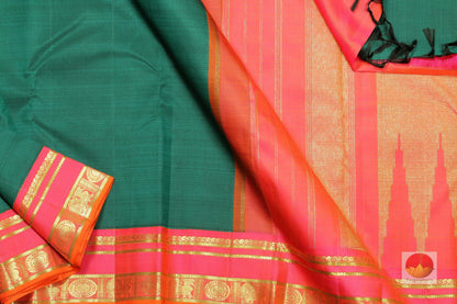 Traditional Design Handwoven Pure Silk Kanjivaram Saree - Pure Zari - PVJ 9065 Archives - Silk Sari - Panjavarnam