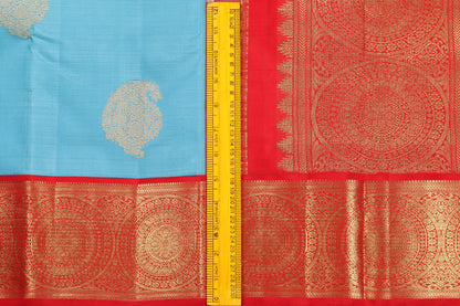 Traditional Design Handwoven Pure Silk Kanjivaram Saree - Pure Zari - PVJL 0718 1517 - Silk Sari - Panjavarnam