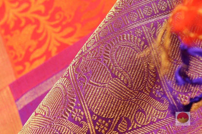 Traditional Design Handwoven Pure Silk Kanjivaram Saree - Pure Zari - PVJY 0718 1514 - Silk Sari - Panjavarnam