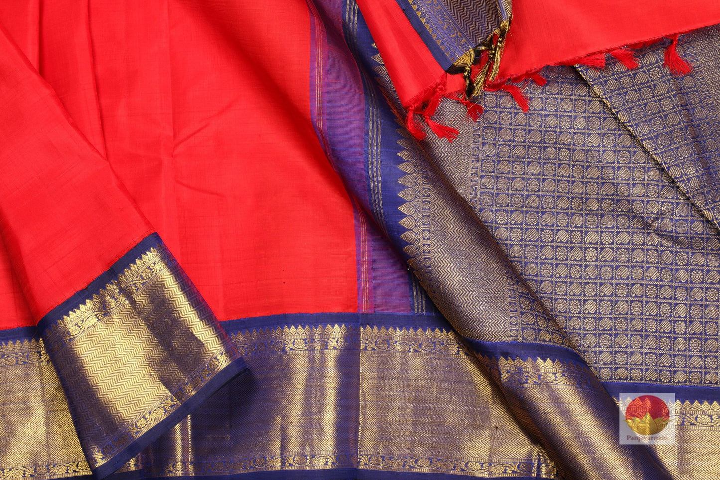 Traditional Design Handwoven Pure Silk Kanjivaram Saree - Pure Zari - PVSM 0918 1566 Archives - Silk Sari - Panjavarnam