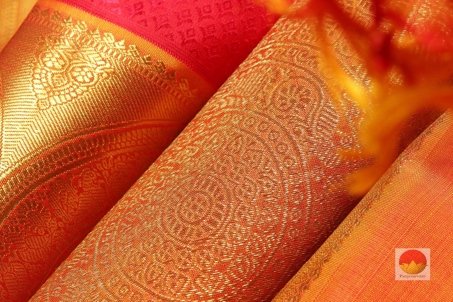 Traditional Design Handwoven Pure Silk Kanjivaram Saree - Pure Zari - PVSM G0918 - Archives - Silk Sari - Panjavarnam