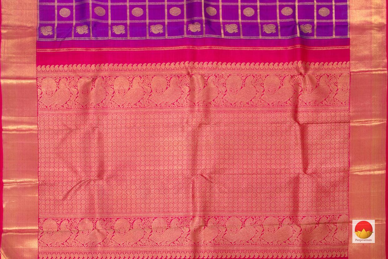 Traditional Design Handwoven Pure Silk Kanjivaram Saree - Pure Zari - PVSM G23 - Silk Sari - Panjavarnam