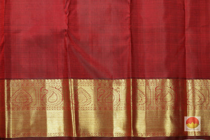 Traditional Design Handwoven Pure Silk Kanjivaram Saree - Pure Zari - PVSM G31 - Archives - Silk Sari - Panjavarnam