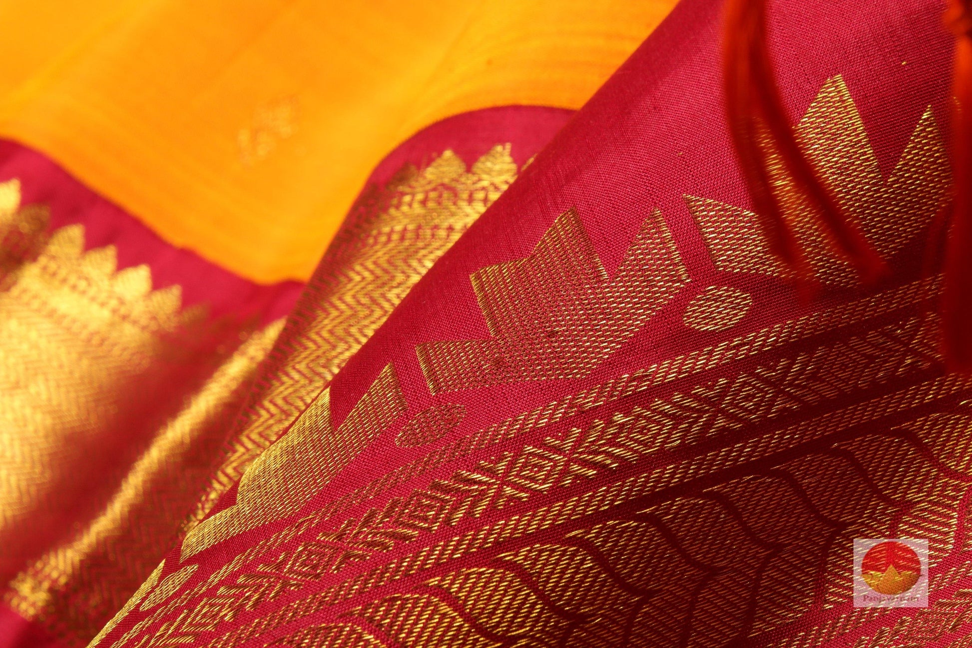 Traditional Design Handwoven Pure Silk Kanjivaram Saree - Pure Zari - PVSM G41 Archives - Silk Sari - Panjavarnam