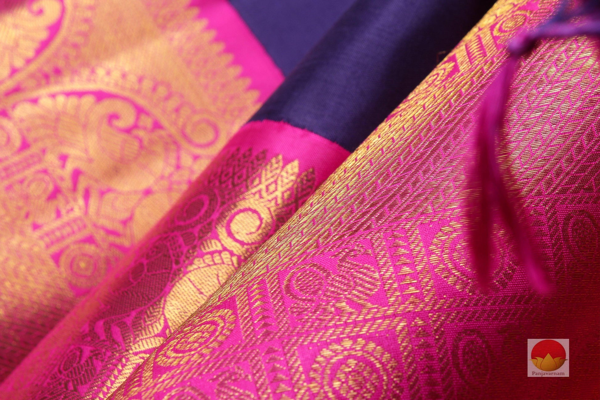Traditional Design Handwoven Pure Silk Kanjivaram Saree - Pure Zari - PVSP 0918 1565 - Silk Sari - Panjavarnam