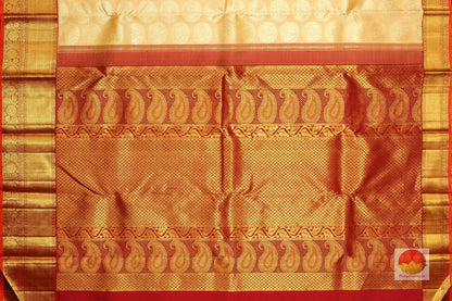 Traditional Design Handwoven Pure Silk Kanjivaram Saree - Pure Zari - PVVK 155254- Archives - Silk Sari - Panjavarnam