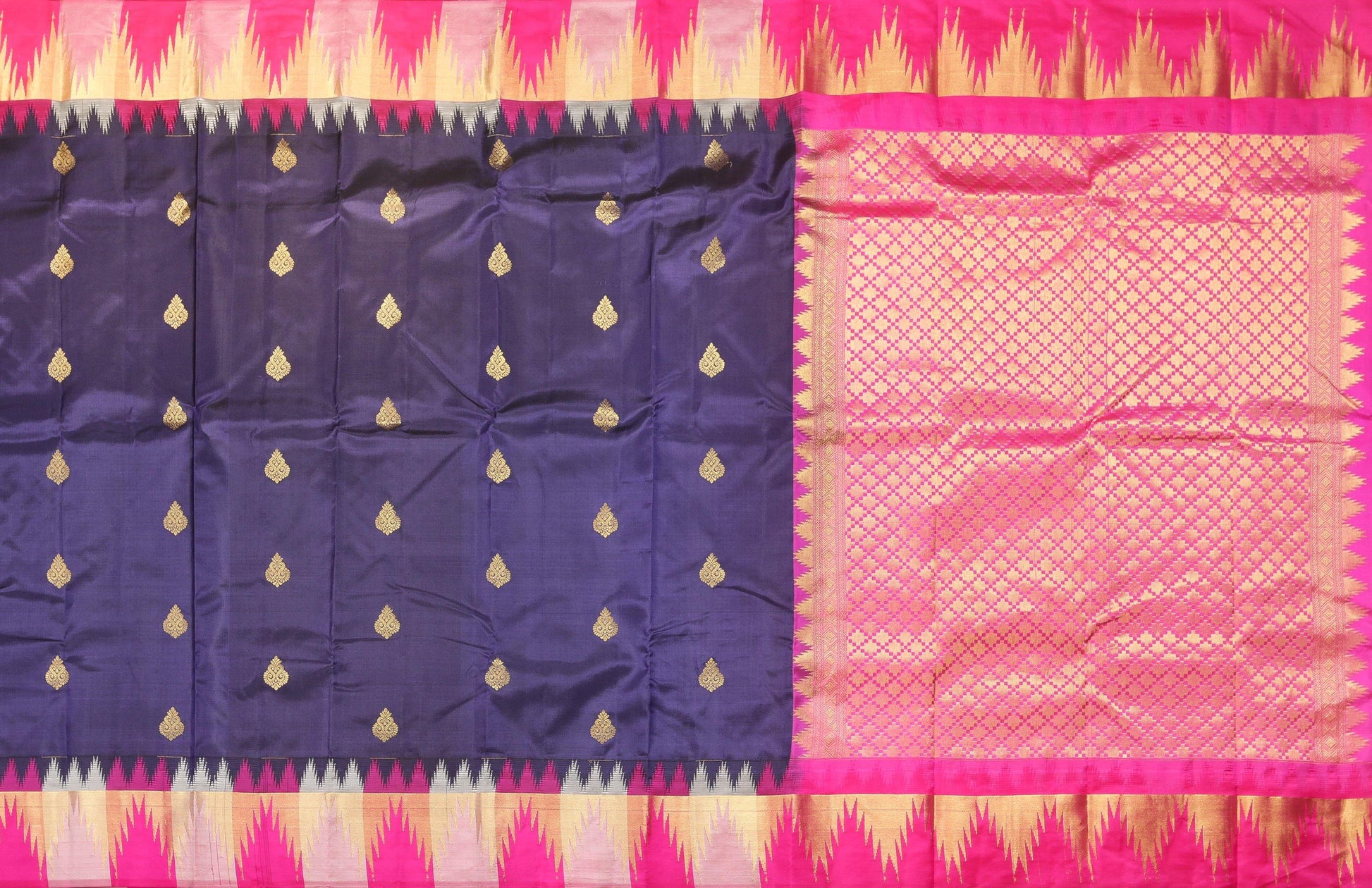 Traditional Design Handwoven Pure Silk Kanjivaram Saree - PVJL 0718 1539 Archives - Silk Sari - Panjavarnam