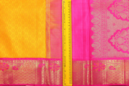 Traditional Design Handwoven Pure Silk Kanjivaram Saree - Silk Thread Work - PV 489 - Archives - Silk Sari - Panjavarnam