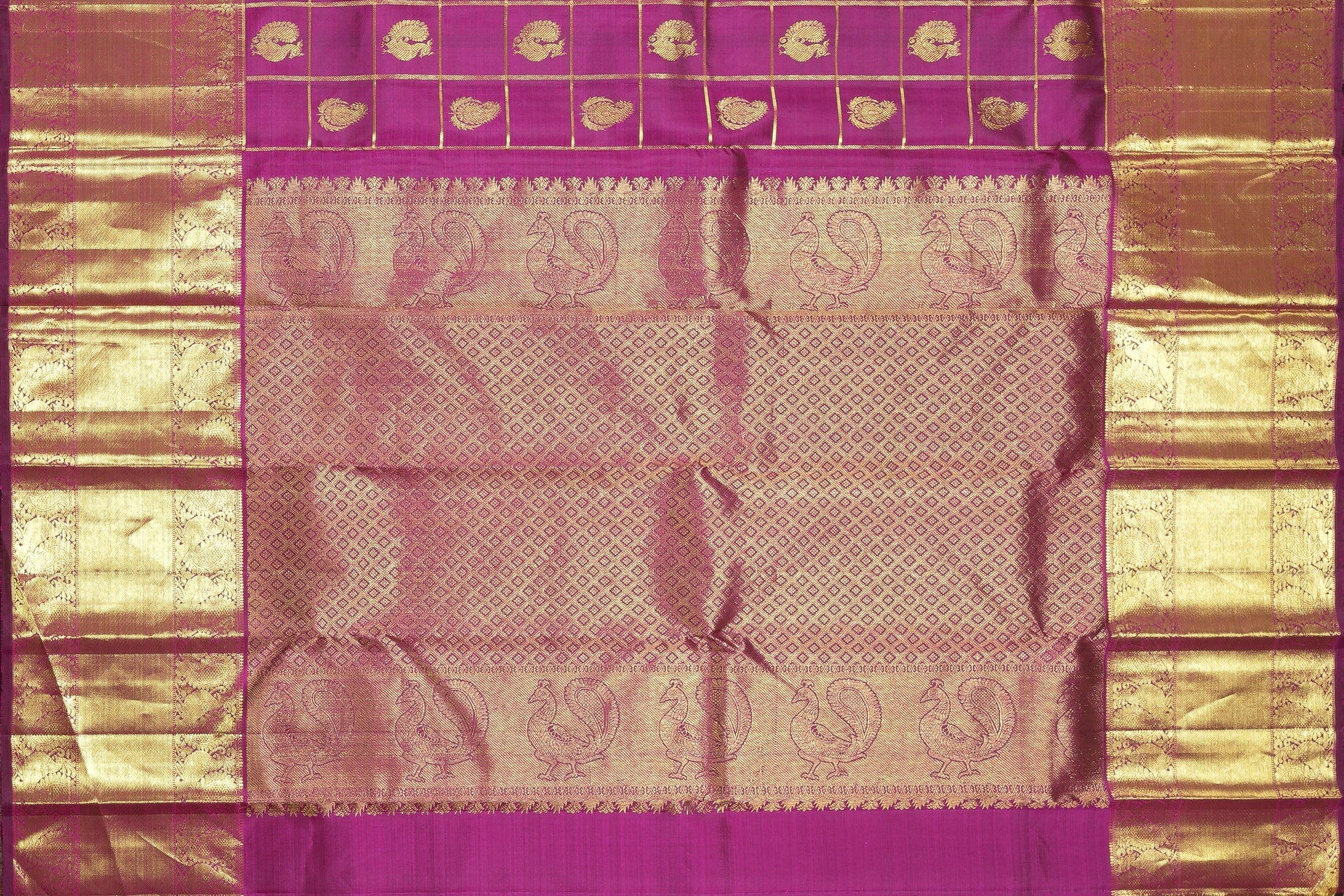 Traditional Design Handwoven Pure Silk Saree - Bridal Saree - PVJU 0618 1480 Archives - Silk Sari - Panjavarnam