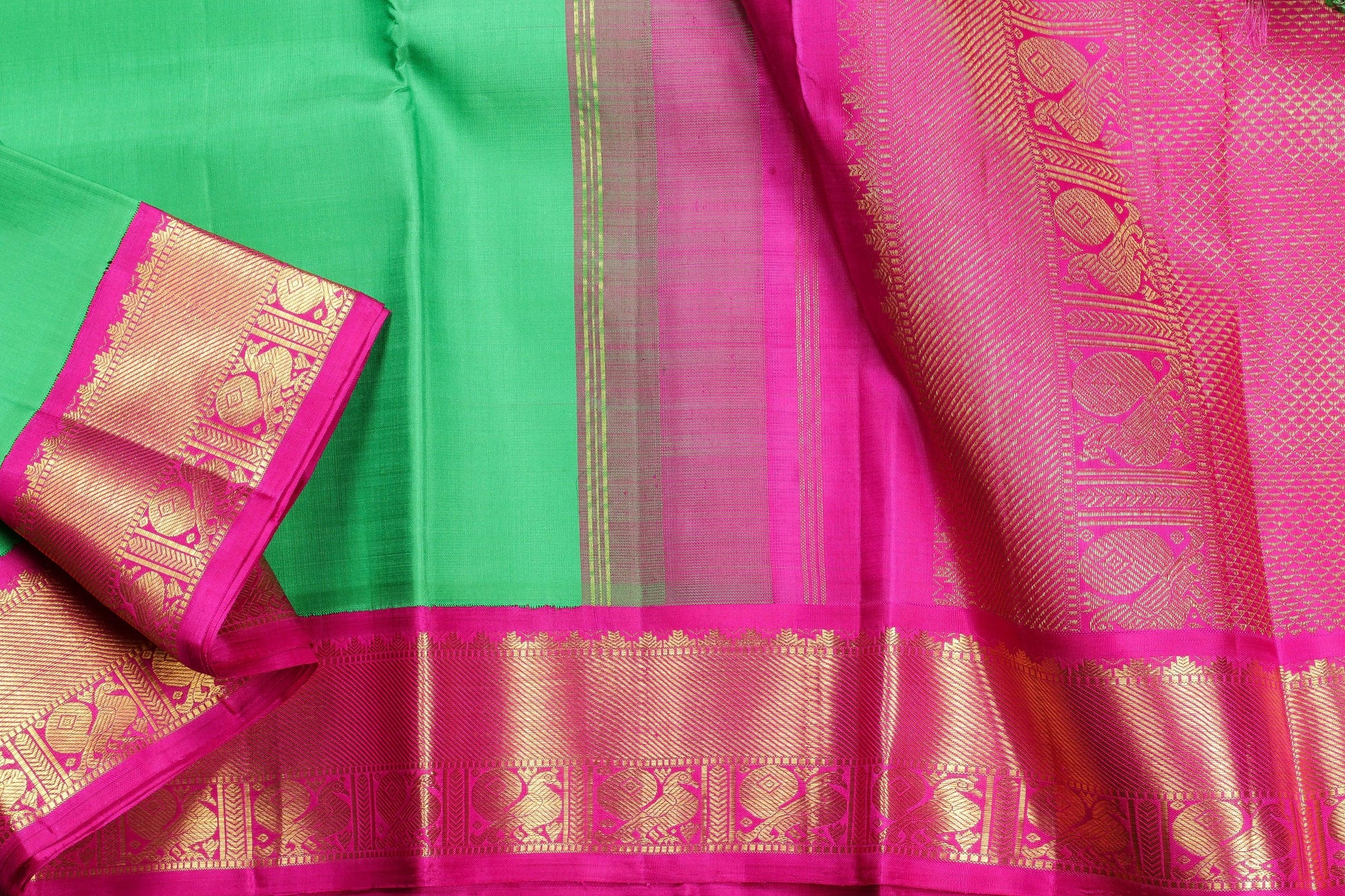 Traditional Design Kanjivaram Pure Silk Saree - Pure Zari - PVM 0318 1346 Archives - Silk Sari - Panjavarnam