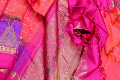 Traditional Design Kanjivaram Pure Silk Saree - Pure Zari - PVM 0318 1367 - Silk Sari - Panjavarnam