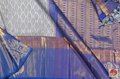 Traditional Handwoven Pure Silk Kanjivaram Saree - Tissue Zari - PV SVS 12297 Archives - Silk Sari - Panjavarnam