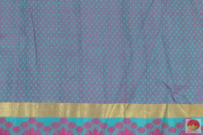 Turquoise Green & Blue - Kanchipuram Silk Saree - Pure Zari - PV G 4126 - Silk Sari - Panjavarnam