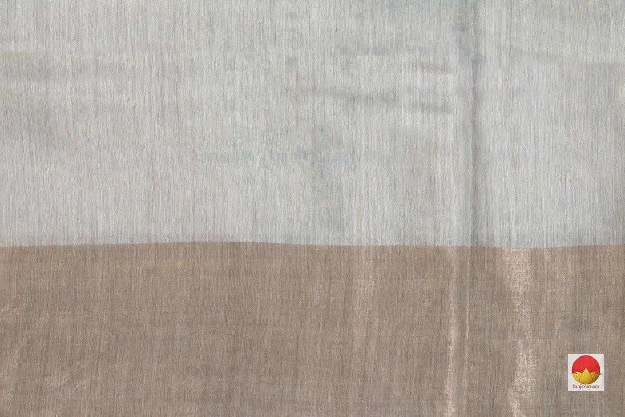 Tussar Silk Saree - Handwoven Pure Silk - Digital Print - PT 626 - Tussar Silk - Panjavarnam