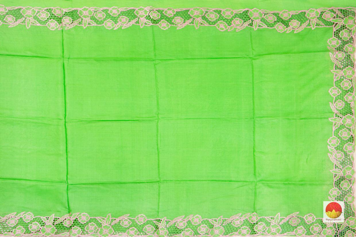 Tussar Silk Saree - Handwoven Pure Silk - Hand Cut Work - PT 655 - Tussar Silk - Panjavarnam