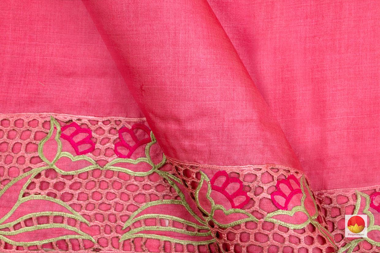 Tussar Silk Saree - Handwoven Pure Silk - Hand Cut Work - PT 657 - Tussar Silk - Panjavarnam