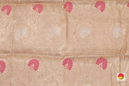 Tussar Silk Saree - Handwoven Pure Silk - PT 14 - Tussar Silk - Panjavarnam