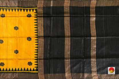 Tussar Silk Saree - Handwoven Pure Silk - PT 632 - Tussar Silk - Panjavarnam