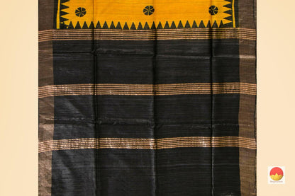 Tussar Silk Saree - Handwoven Pure Silk - PT 632 - Tussar Silk - Panjavarnam