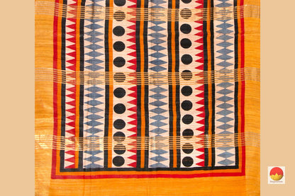 Tussar Silk Saree - Handwoven Pure Silk - PT 633 - Tussar Silk - Panjavarnam