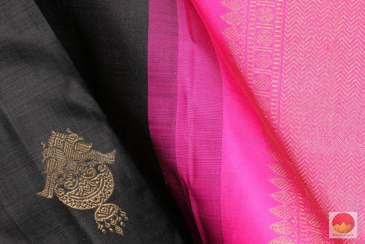 Twin Pakshi Handwoven Pure Silk Kanjivaram Saree - Pure Zari - PV 3414 - Silk Sari - Panjavarnam