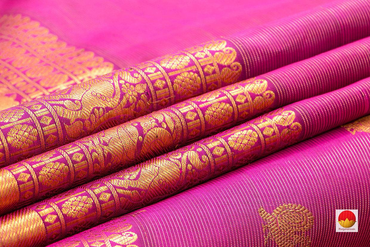 Vairaoosi - Kanchipuram Silk Saree - Handwoven Pure Silk - Pure Zari - PV NYC 435 - Silk Sari - Panjavarnam