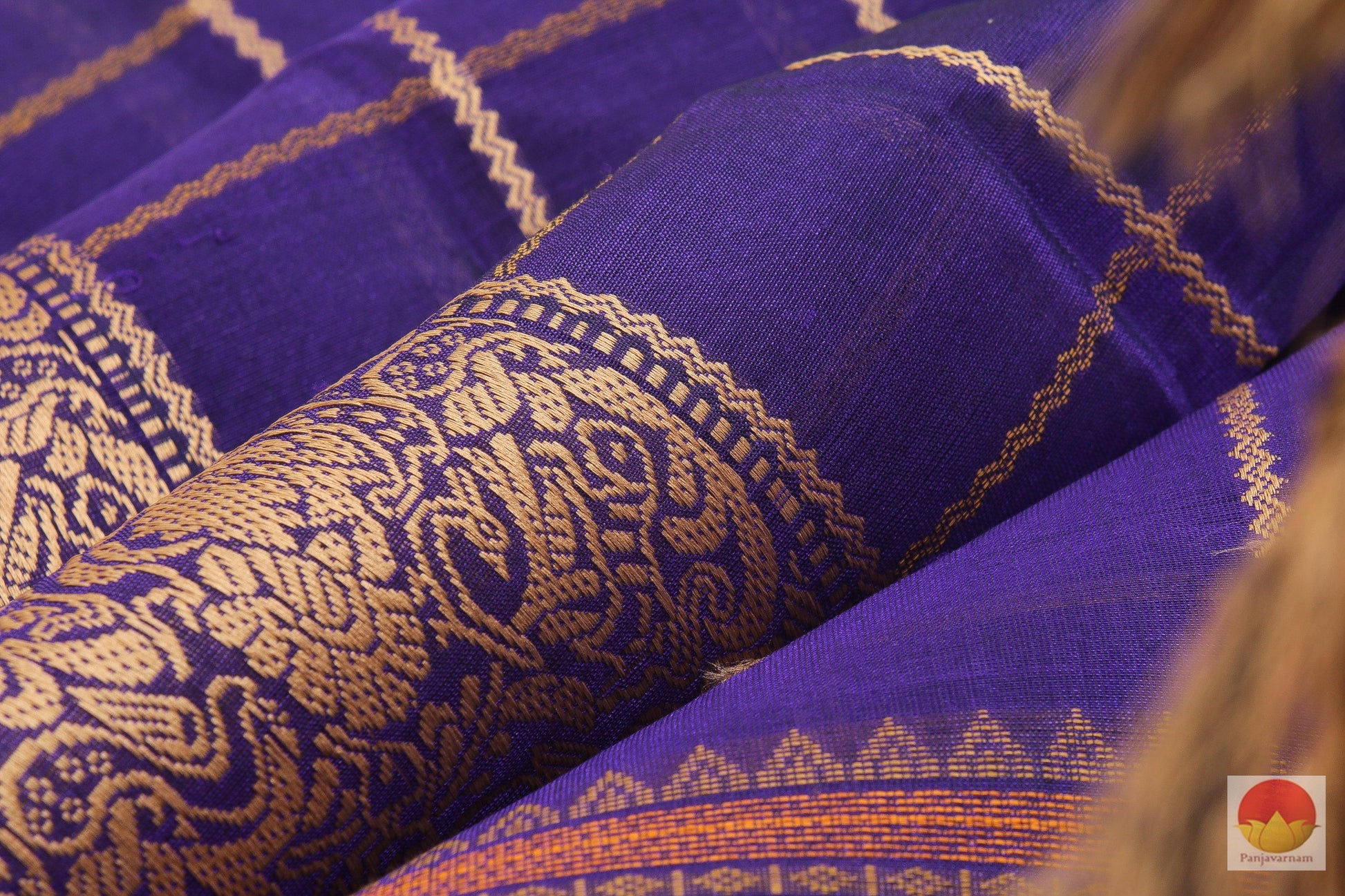 Vanasingaram Threadwork Border - Handwoven Silk Cotton Saree - KC 543 Archives - Silk Cotton - Panjavarnam