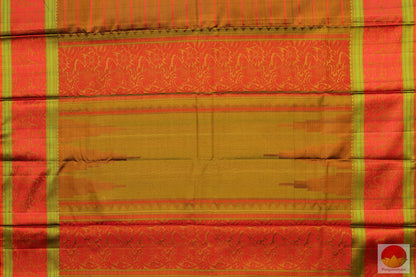 Veldhari Stripes - No Zari - Handwoven Pure Silk Kanjivaram Saree - PV 4679-2 Archives - Silk Sari - Panjavarnam