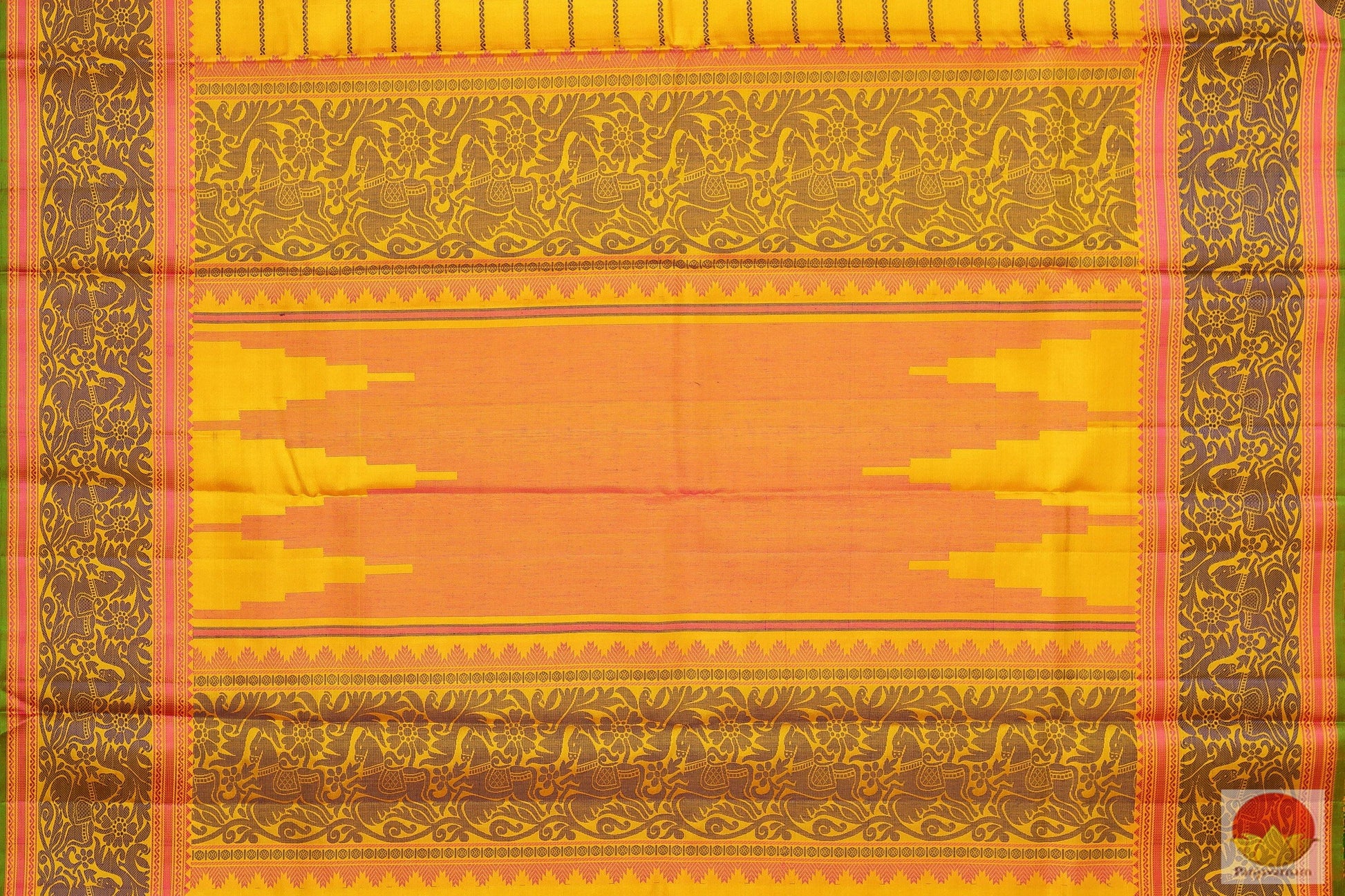 Veldhari Stripes - No Zari - Pure Silk Handwoven Kanjivaram Saree - PV 4679 - 1 Archives - Silk Sari - Panjavarnam