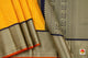 Yellow And Blue Kanchipuram Silk Saree Handwoven Pure Silk Pure Zari For Festive Wear PV NYC 71