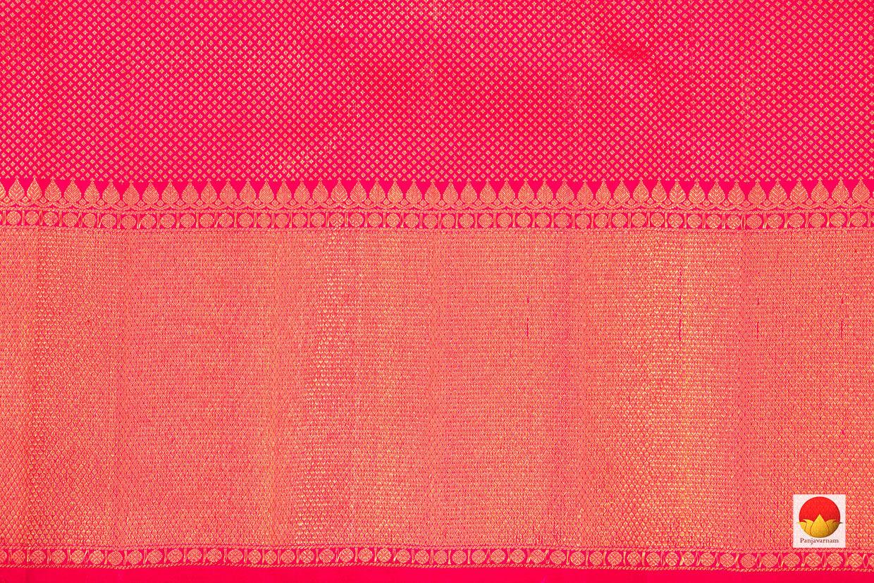 Yellow Kanchipuram Silk Saree Handwoven Pure Silk Pure Zari For Festive Wear PV NYC 452 - Silk Sari - Panjavarnam